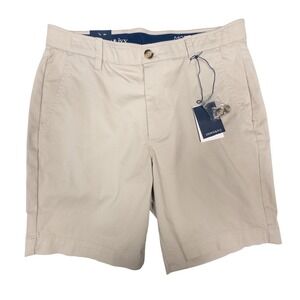 NEW Crown & Ivy Motion Flex Shorts 9" Inseam Khaki Casual Size 32 Waist‎ Stretch